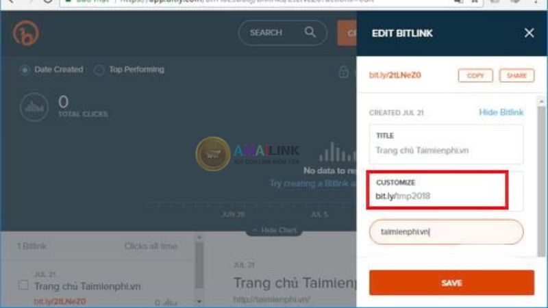 Paste URL cần rút gọn sau đó ấn rút gọn và copy link đã được rút gọn để chia sẻ