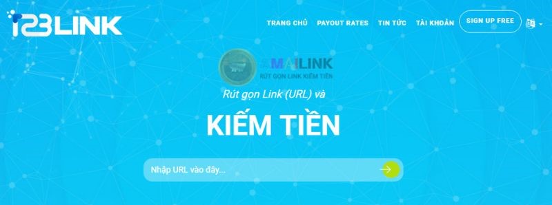 Truy cập vào trang web để thực hiện các bước rút gọn link