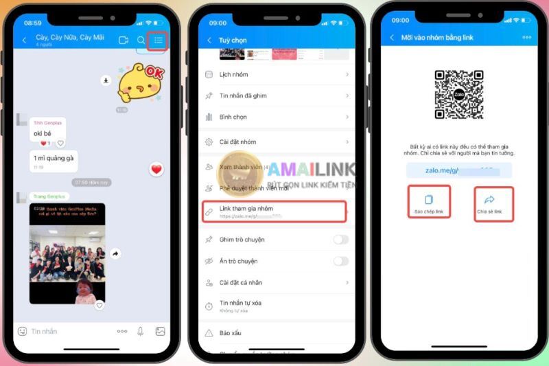Cách lấy link zalo nhóm
