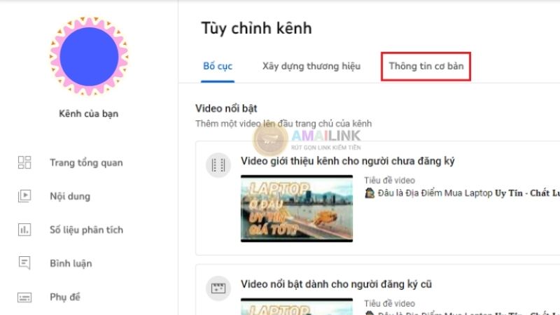 Cách lấy link YouTube của mình trên máy tính và điện thoại