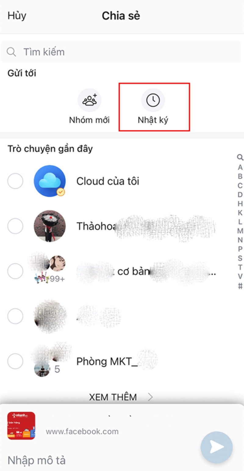 Các bước chia sẻ bài viết Facebook qua Zalo bằng điện thoại