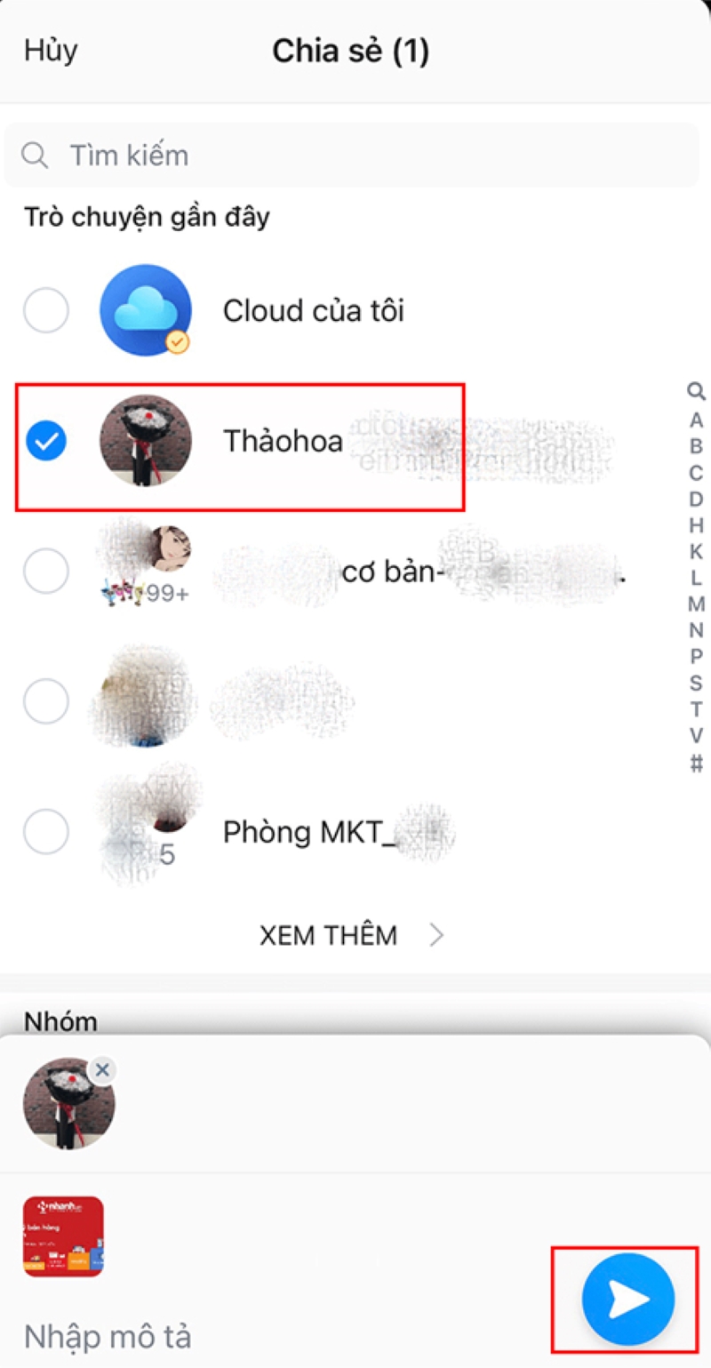 Các bước chia sẻ bài viết Facebook qua Zalo bằng điện thoại