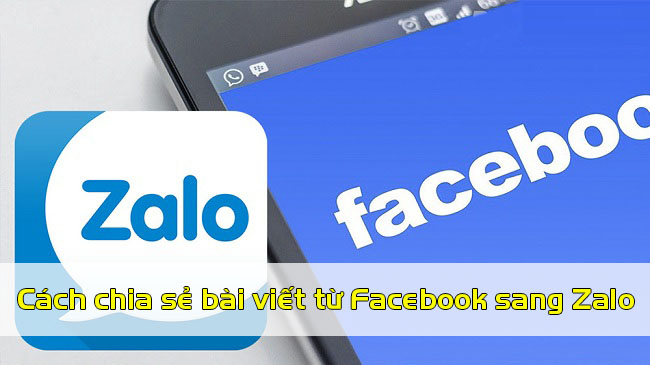 Chia sẻ link facebook qua zalo