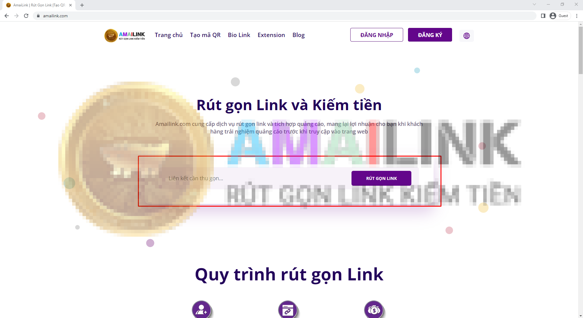 Bạn gắn link shopee cần rút gọn